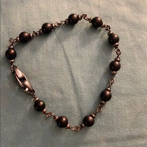 David Yurman black beads bracelet for man/woman